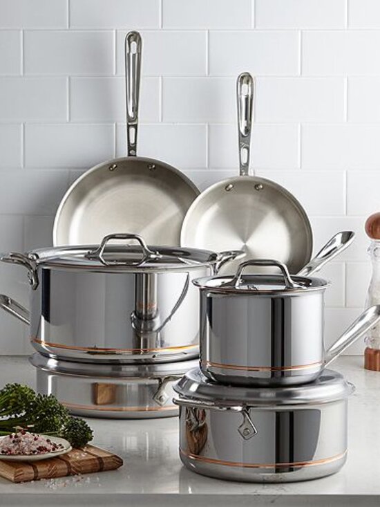 All-Clad Other - All-Clad Copper Core 5-Ply Bonded 10-Piece Cookware Set  NEW
